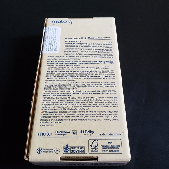 T-mobile Moto G 5G | 2024 | Unlocked | Made for US 4/128GB | 50MP Camera Green - Picture 8 of 15